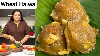 Easy Wheat Halwa Recipe  Atta Halwa Recipe  Yummy Tummy Aarthi [upl. by Althee]