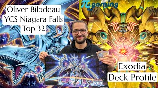 Oliver Bilodeau Top 32 YCS Niagara Falls Exodia Deck Profile  101324 [upl. by Maison]