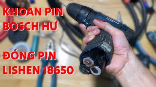 Tưởng máy khoan pin Bosch hư nhưng chỉ đóng pin mới là chạy tốt [upl. by Sakmar]