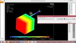 ANSYS  Modal Analysis Solutionamp Postprocessing Ar [upl. by Lindi]