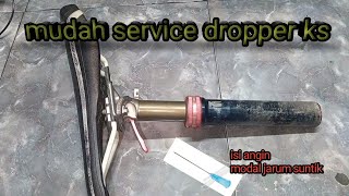 Cara mudah Service dropper post KS i950 ambles mtbindonesia indomountainbike [upl. by Chiang]