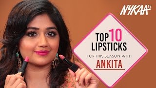 Top 10 Lipsticks For The Wedding Season Ft Corallista  Nykaa [upl. by Sherill]