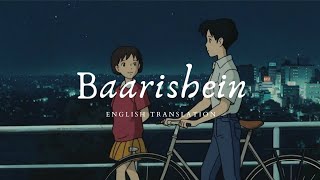 Baarishein English translation Anuv jain  AMV [upl. by Ardnic]