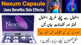 Nexum Capsule 40 mg Uses In Urdu  How To Use Nexum Capsule Side Effects In Urdu [upl. by Orpheus885]