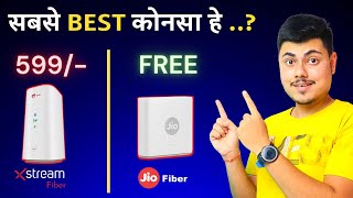 Which One Best 🔥 Jio Air Fiber VS Airtel Xstream Air Fiber  Jio AirFiber Plan And Book [upl. by Emalia]