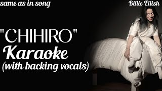 Karaoke  Chihiro Billie Eilish with backing vocals same as in song instrumental [upl. by Ennybor324]