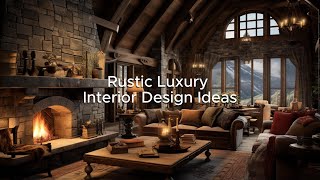 Elevate Your Home with Rustic Luxury Interior Design Ideas [upl. by Alin790]