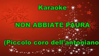 cover strumentale  NON ABBIATE PAURA  con Testo canzoni di natale piccolo coro deantoniano [upl. by Airet]