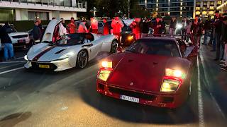 Carspotting Zoute Grand Prix 2024  BURNOUTS Daytona SP3 2x F40 V12 Speedster and much more [upl. by Jump144]