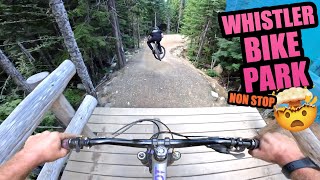 RIDING THE SICKEST MTB TRAILS IN WHISTLER BIKE PARK NON STOP [upl. by Emmett315]