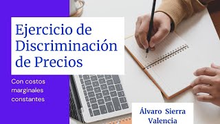 EJERCICIO DE DISCRIMINACION DE PRECIOS [upl. by Sesiom82]