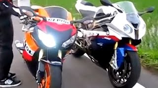 BMW S1000RR 2016 vs CBR1000RR Honda  Crazy TOP SPEED of Street Racing 2019 still a beast [upl. by Ileane]