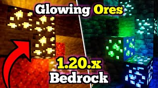 🟢 ORES GLOWING para Minecraft PE 120x  Minerales BRILLANTES en Minecraft BEDROCK [upl. by Adnawyek]