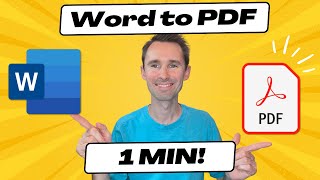 How to Convert a Word Document to PDF in 1 Minute [upl. by Ninerb269]