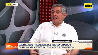 Disminuye el uso del guaraní ministro cuestiona los métodos de enseñanza de la lengua [upl. by Euqinmod540]