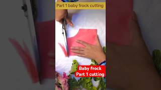 Baby frock with frills cutting babyfrockcutting baby howtocutandstitchbabyfrockwithwastecloth [upl. by Stefania371]