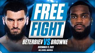 When Artur Beterbiev BATTERED Marcus Browne  FREE FIGHT [upl. by Tijnar]