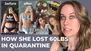 Weight Loss Coach Reacts to DoniaLuvsU Quarantine Weight Loss [upl. by Ellierim]