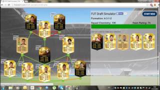 FUTWATCH FIFA 16 FUT DRAFT SIMULATOR [upl. by Redliw]