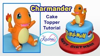 Pokemon Charmander Cake Topper  Cómo hacer a Charmander para tortas [upl. by Kciwdahc]