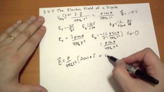 344 The Electric Field of a Dipole [upl. by Coke]