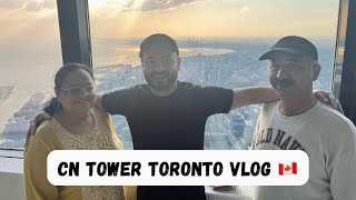 CN tower walkout tour Vlog 🇨🇦 [upl. by Tegan9]