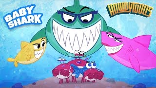 Baby Shark Song  Music for Children  Rainbow Songs by Howdytoons [upl. by Leile]