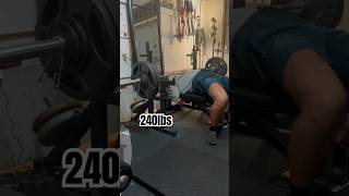 Bench 240lbs x 8 [upl. by Gaw]