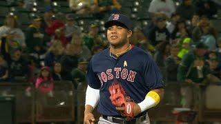 Moncada makes MLB debut shows off arm [upl. by Chesney]