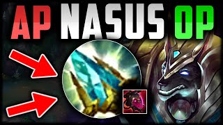 AP NASUS IS NUTS JUST RUSH ROD How to Play Nasus amp Carry SEASON 14  League of Legends [upl. by Estrellita]