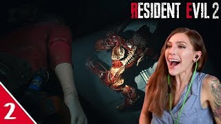 We Meet Again Licker  Resident Evil 2 Remake Pt 2  Marz Plays [upl. by Amla]