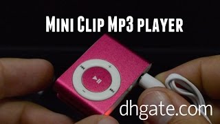 Mini Clip Mp3 player from DHgatecom [upl. by Aihsiyt]