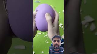 White layer and purple balloon squeezed satisfying satisfyingsqueezing oddlysatisfying squeeze [upl. by Angelika]