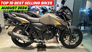 Top 10 Best Selling Bikes in August 2024 😱 कमाल की बिक्री हो रही है 🔥 Best Bike to buy 2024 [upl. by Nytsuj975]