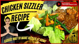 Chicken Sizzler Recipe 😋 Easiest Way To Make Sizzler At Home 🔥 Easy Recipe 🎉 Chicken Recipe Assamese [upl. by Claus]