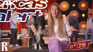 Roni Sagi amp Rhythm Dog Dancer Intro  Audition  Week 3  Americas Got Talent 2024 [upl. by Eittam]