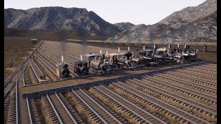 Racing every locomotive in Railroads Online The winner is surprising [upl. by Neetsyrk429]