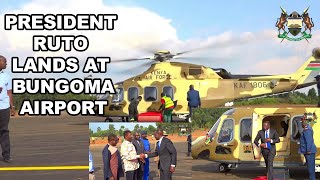 Wetangula And Ruto Landing In Bungoma Airport Ahead Of Madaraka Day kenyacitizentv [upl. by Eppilihp]