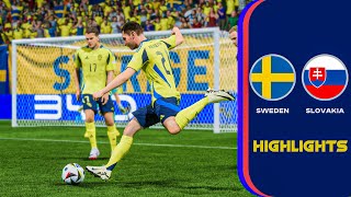 Sweden Vs Slovakia Match Highlights UEFA National League [upl. by Annoerb627]