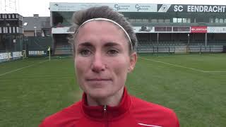 Stephanie Suenens na SC Eendracht Aalst Ladies  KVC Westerlo Ladies op 28102023 [upl. by Haslam]