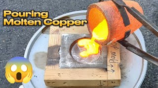 Melting Copper Wire  Copper Scrap [upl. by Eniamrahs]