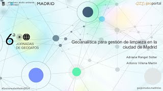 Geoanalítica para gestión de limpieza en la ciudad de Madrid [upl. by Konikow]