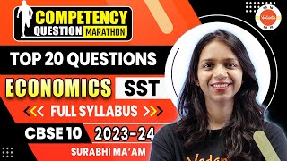 Top 20 Competency Based Questions From Class 10 Economics  CBSE 2024 SST Board Exam [upl. by Odysseus]