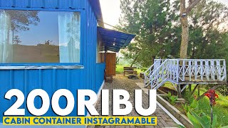 STAYCATION SEMURAH INI DI PANGALENGAN  Review Cabin Container View Alam  Bobs Container [upl. by Leavelle]