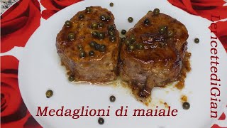 Medaglioni di filetto di maiale al pepe verde [upl. by Cale660]