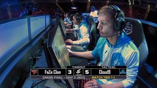 Cloud9 vs FaZe at ELEAGUE Major 2018 Grand Finals Map 3 [upl. by Sollie240]