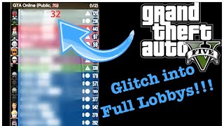 HOW TO GLITCH INTO FULL GTA 5 SESSIONS [upl. by Enyrb]