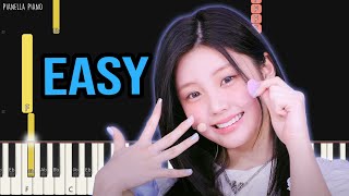 ILLIT  Magnetic  EASY Piano Tutorial by Pianella Piano [upl. by Worthy]