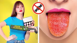 HOW TO SNEAK CANDIES INTO SCHOOL  Funny Food Hacks By 123 GOLIVE [upl. by Ahsiekar]