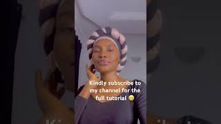 An easy head wrap tutorial praise christian [upl. by Bunde]